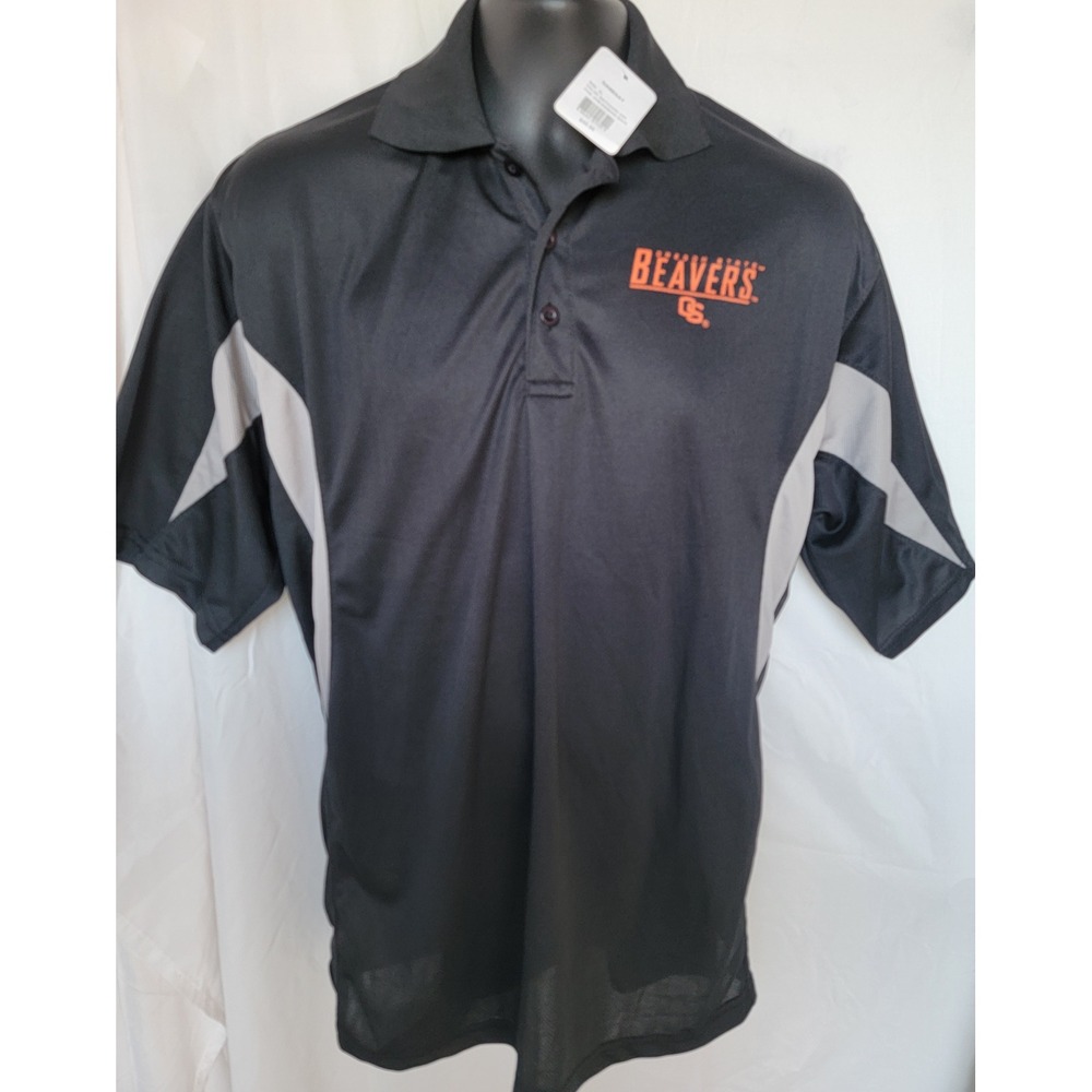 Gameday Oregon State‎ Beavers NCAA Polo Shirt Mens XL Navy Grey Diamond Back NEW
